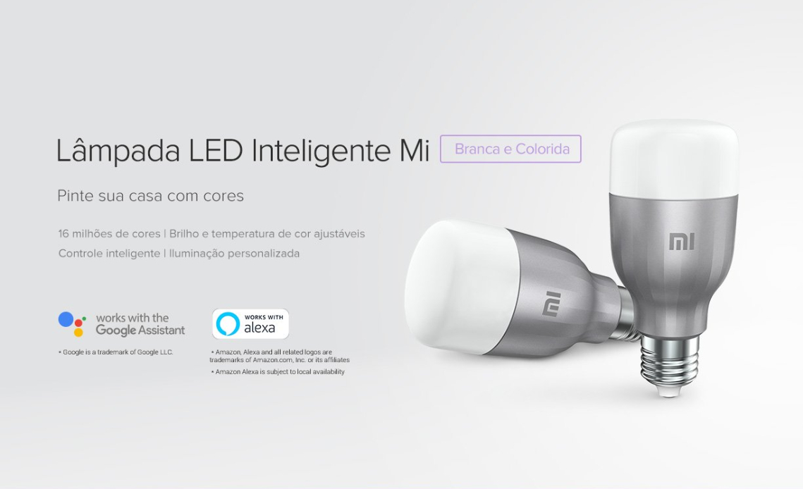 Lâmpada Mi LED Inteligente Yeelight Xiaomi 800 Lúmens 10W Wi-Fi-XM362PRA